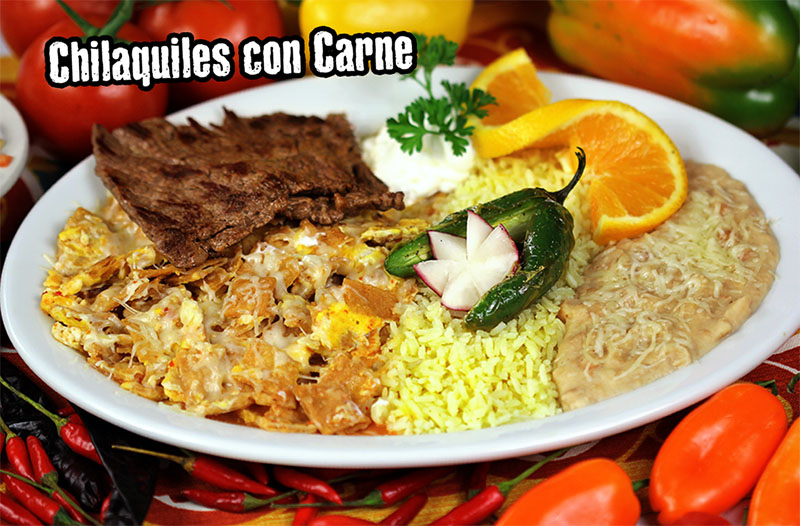 Foto - Chilaquiles con Carne